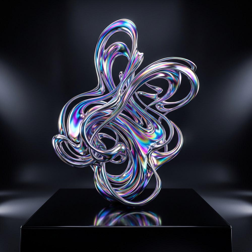 Abstract 3D rendering representing MaxKit Digital's creative work