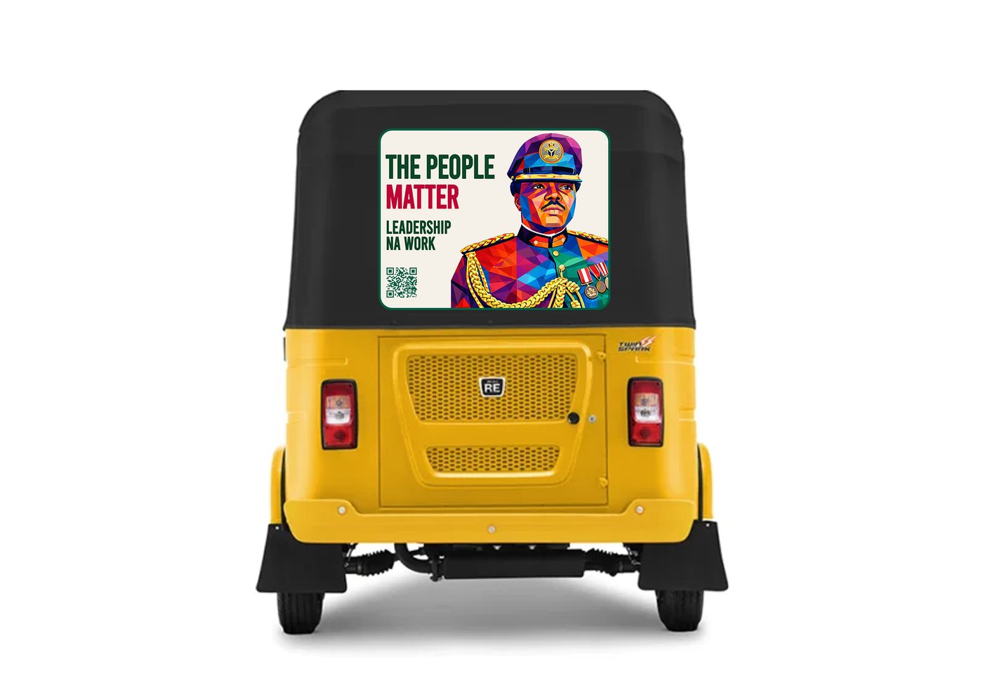 Keke tricycle civic awareness campaign branding